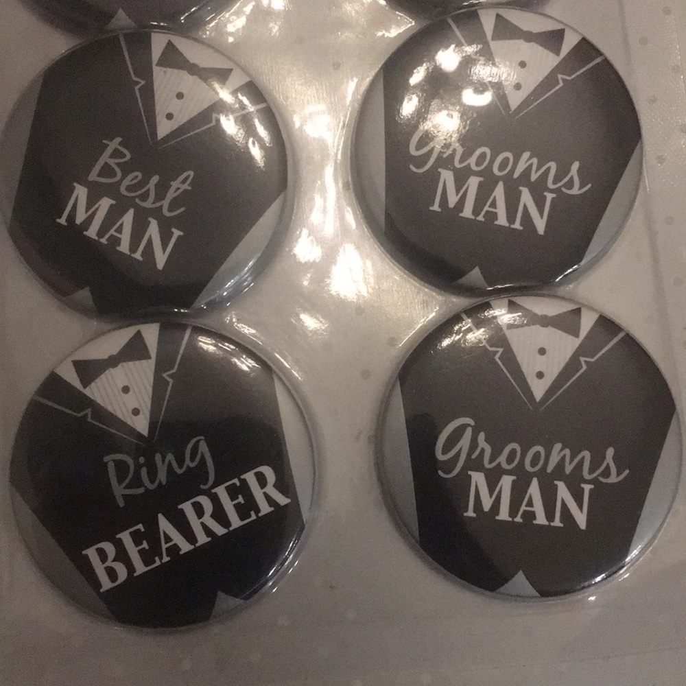 Bridal Party Buttons - Picture 3 of 4